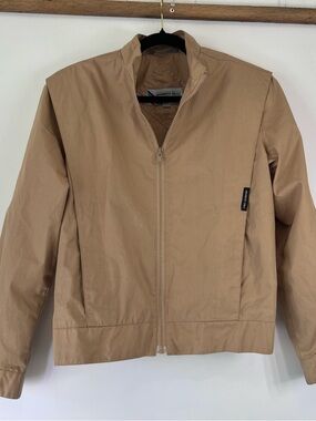 Vintage Members Only Tan Lightweight Bomber Jacket Women’s Small 1970s Costume